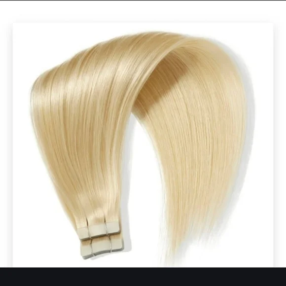 Riviera Satin Strands 18" Tape-In Hair Extensions - Blonde - Picture 4 of 4